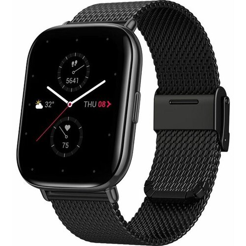 Amazfit SAT pametni, 1.65&amp;quot; AMOLED, vodootporan 5ATM, BT - Zepp E (square), Crni Slike