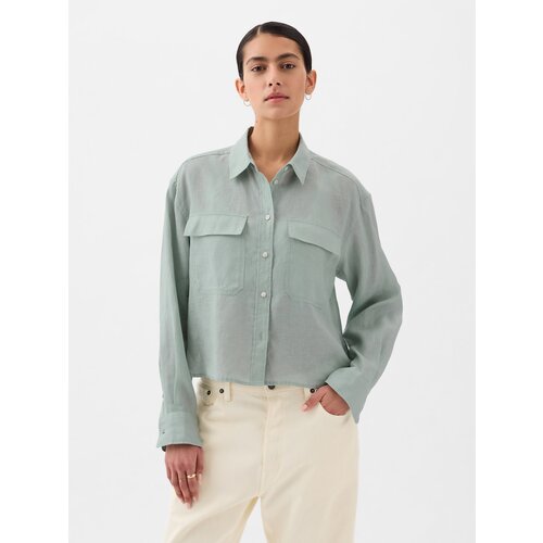 GAP Linen cropp shirt - Women's Cene