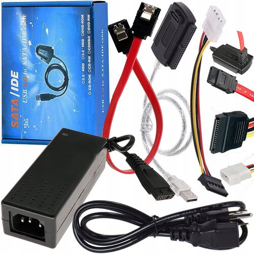 Univerzalni USB adapter in napajalnik za SATA diske CD DVD 480Mbps Cene