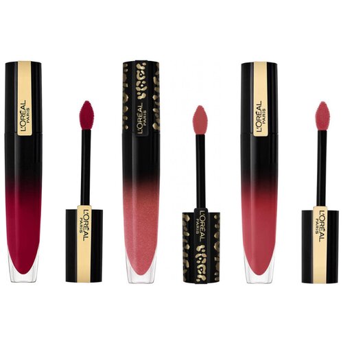 L&amp;#039;or&amp;eacute;al &amp;Scaron;minke Set aus 3 Lack-Lippenstiften Laqu&amp;eacute; Signature - 314 Be S Slike