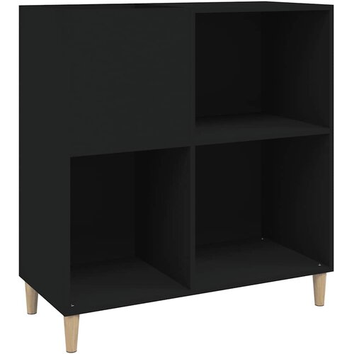  za ploče crni 84,5 x 38 x 89 cm od konstruiranog drva Slike