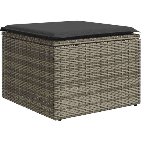 vidaXL 2-dijelni set vrtnih sofa poliratan i bagrem s jastucima sivi Cene