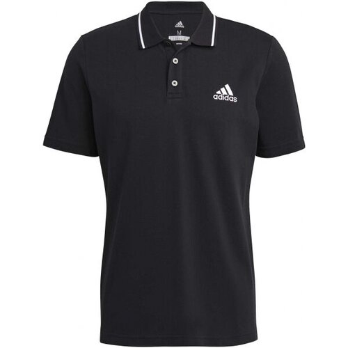 Adidas Majice s kratkimi rokavi Essentials Piqué Small Logo Črna Cene