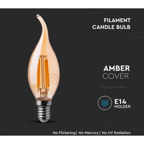  LED sijalica FILAMENT JANTARNA E14/4W/230V 2200K Slike