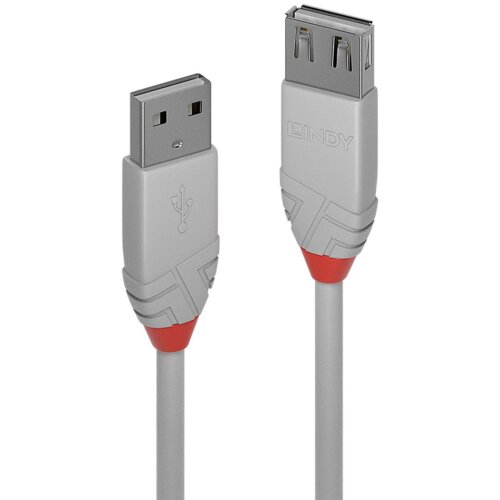 Lindy 36714 USB kabel 3 m USB 2.0 USB A Sivo Cene