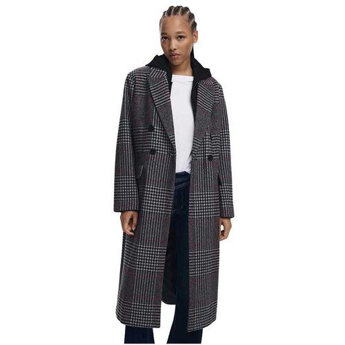 Desigual karirani ženski kaput Cene