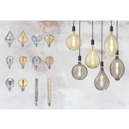  LED/sa žarnom niti žarulja s toplim svjetlom E27, 6 W Globe &amp;ndash; Slike