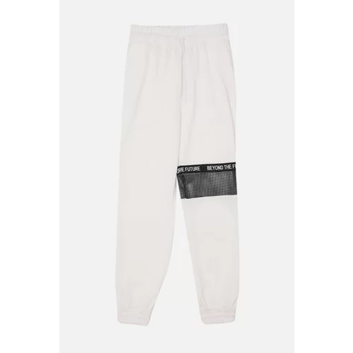 Trendyol White Mesh Detailed Basic Jogger Sports Trousers