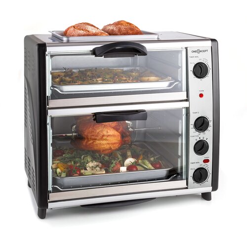 OneConcept All-You-Can-Eat Double Peč z grilom 42 litrov total Cene