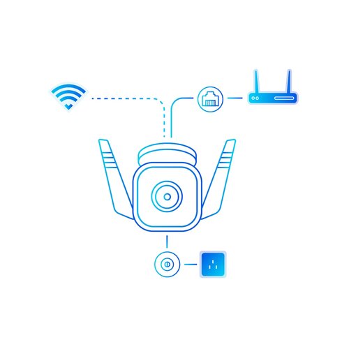 Tp-link TC65 vanjska sigurnosna Wi-Fi kamera - bijela Slike