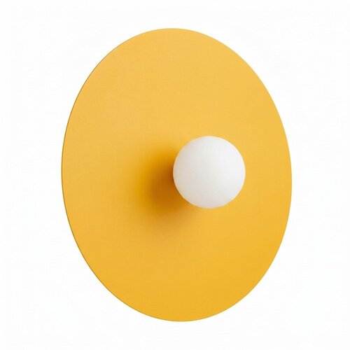 Thoro Žuta metalna zidna lampa &oslash; 50 cm AKE &ndash; Cijene
