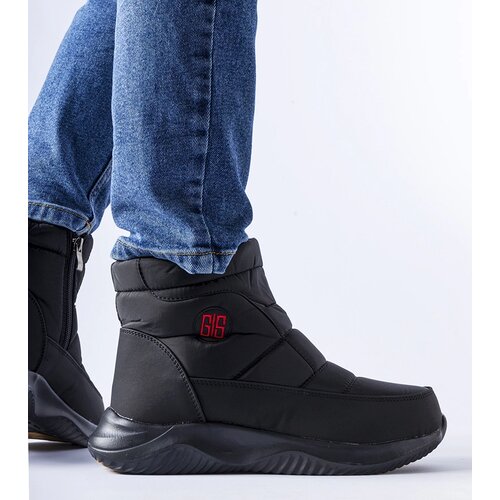 Gemre Black short insulated snow boots Chesnut Cene