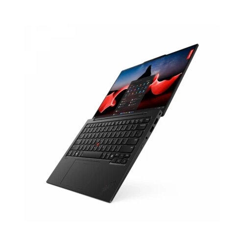 Lenovo thinkpad X1 carbon G12 (black, paint) core ultra 7 155U (12C/14T, max turbo 4.8GHz/12MB), DDR5 32GB (int), ssd 2TB pcie, 14.0&amp;quot; 2.8K (2880x1800) oled 400n touch, intel graphics, wlan, bt, kybuk bl, fpr, Cam8MP+IR, 57Wh, win 11 pro Slike