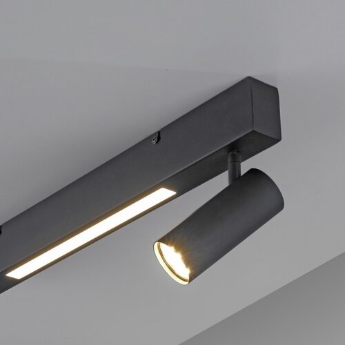 SCH&amp;Ouml;NER WOHNEN 11793-18 - LED spot svetlo DANTE 2xGU10/10W+LED/7,2W crna Slike