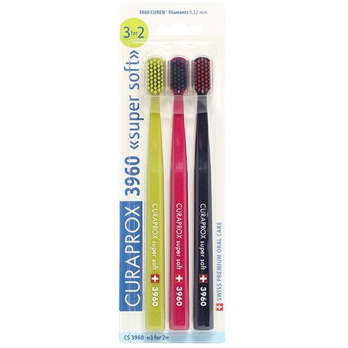 Curaprox 3960 Super Soft zobna &amp;scaron;četka 3 kos Slike