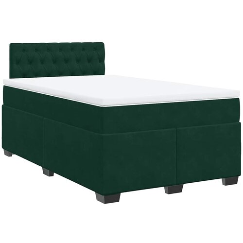 Box spring krevet s madracem tamnozeleni 120x200 cm bar&amp;scaron;unasti Slike