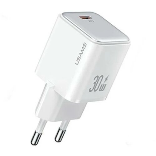 Usams US-CC186 PD30W Single Port Fast punjač bijeli Slike