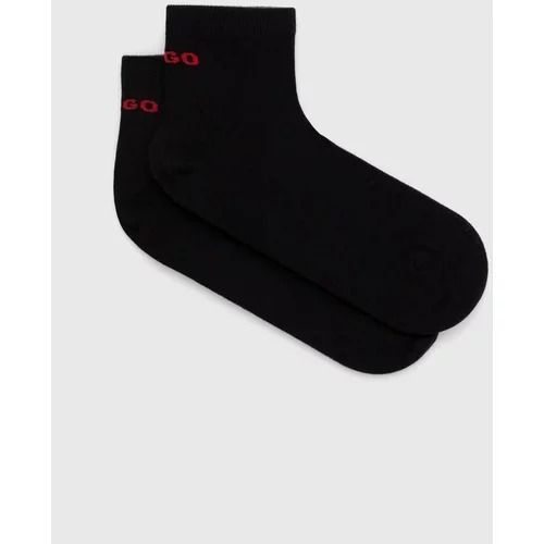 Hugo Čarape 2-pack za muškarce, boja: crna, 50516396