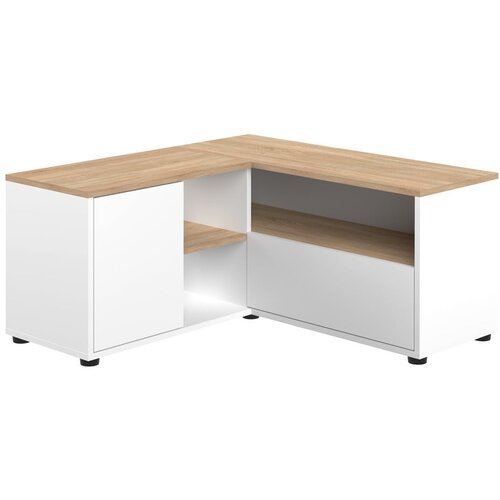TemaHome Bela/v naravni barvi TV omarica v hrastovem dekorju 90x45 cm Angle &ndash; Cene
