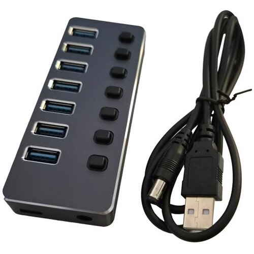E-green USB 3.1 tip C - HUB Superbrzi 7port USB 3.0 Slike