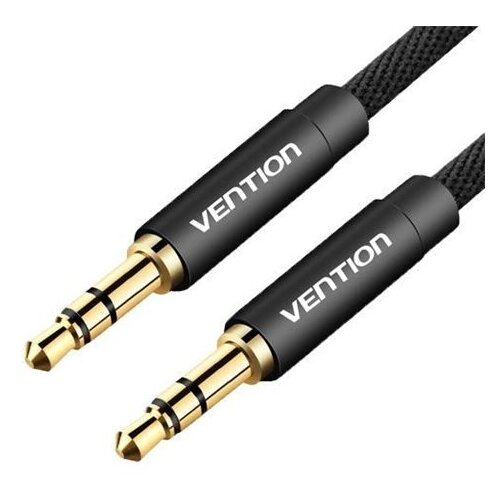 Vention Fabric Braided 3.5mm Male to Male Audio Cable 1m, Black Slike