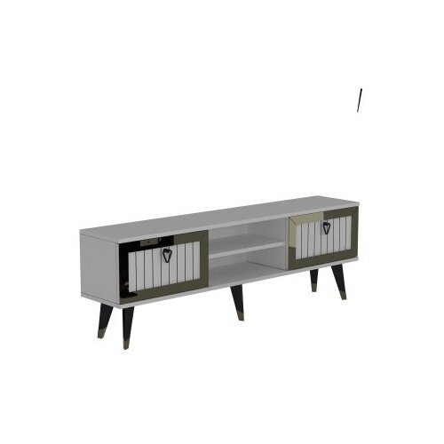 Hanah home tv polica lidya white gold Cene