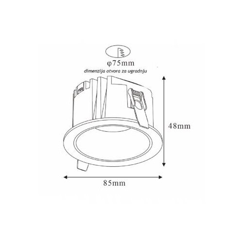 Bb Link led ugradna svetiljka 514001-3 12W 3000K Slike