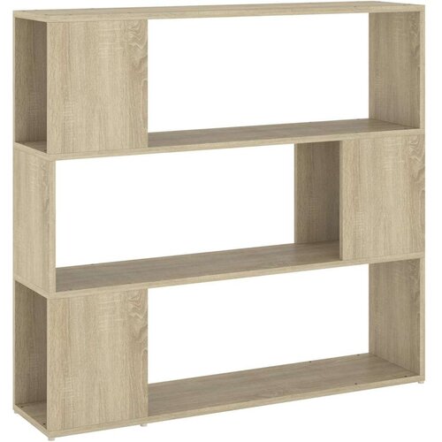VidaXL Knjižna omara za razdelitev prostora sonoma hrast 100x24x94 cm Slike