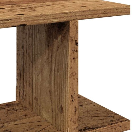 VidaXL Zidne police 2 kom boja staro drvo 75x18x20cm konstruirano drvo Slike