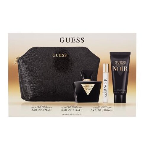 Guess Seductive Noir toaletna voda 75 ml po&amp;scaron;kodovana steklenička za ženske Slike