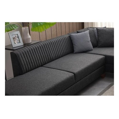 Atelier Del Sofa ugaona garnitura west left anthracite Slike