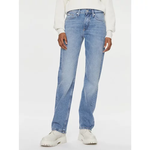 Calvin Klein Jeans Jeans hlače J20J221222 Modra Straight Fit