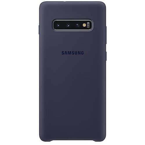 Samsung original silikonski ovitek EF-PG975TNE za galaxy S10 plus G975 - navy moder Cene