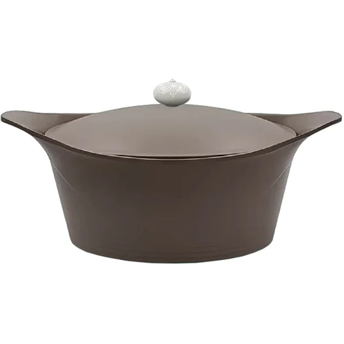 Cookut Kozica s pokrovom Incredible Cocotte Mocha 28cm / rjavo-siva / aluminij, (20828758)