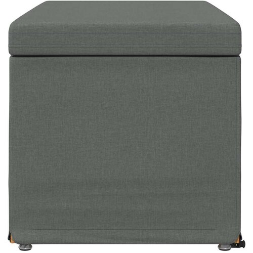  Stolica Tamno siva 81 x 41 x 40 cm Tkanina i konstruirano drvo - Tamno siva 80 cm tkanina Slike
