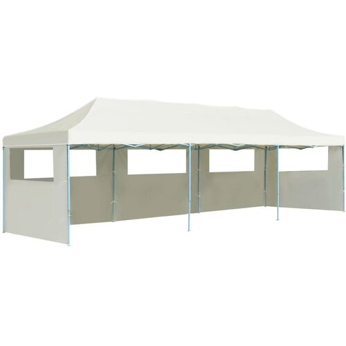  Zložljiv pop-up vrtni &amp;scaron;otor s 5 stranicami 3x9 m krem Slike