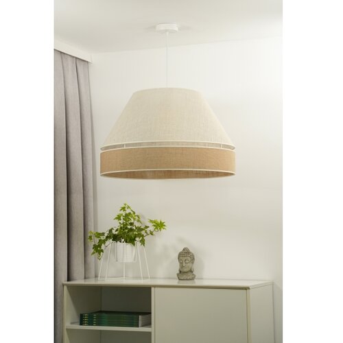  Duolla - Viseći luster na sajli YUTE AVIGNON 1xE27/15W/230V, prečnik 60 cm, siva/braon Slike
