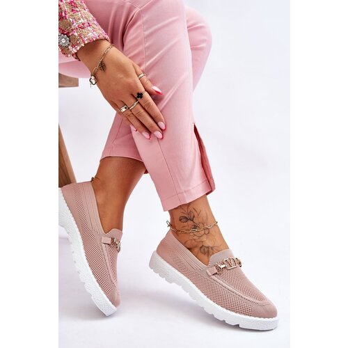 PM1 Women's Slip-On Sneakers With Embellishment Pink Alena Cene