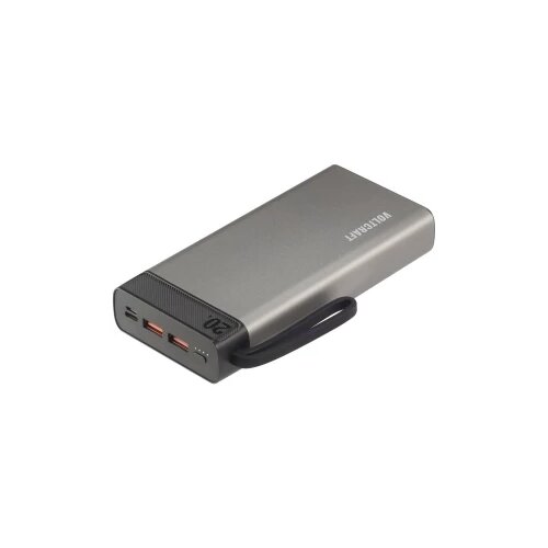 Voltcraft PB-20-PD3.0 powerbank (rezervna baterija) 20000 mAh Power Delivery 3.0 LiPo sivo-crna prikaz statusa Cijene