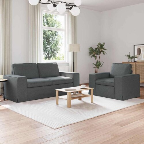 SOFA Kavč 2 pcs Temno siva, (5000143726) Cene