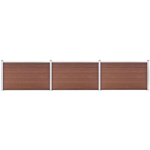 VidaXL vrtna ograda od WPC-a 526 x 106 cm smeđa Slike