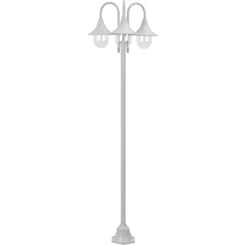  trostruka stupna svjetiljka od aluminija E27 220 cm bijela