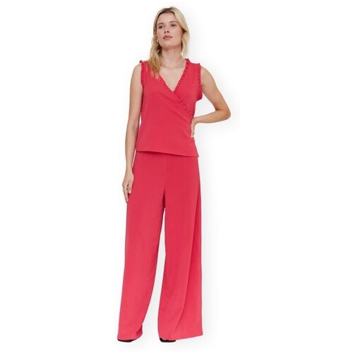 Compania Fantastica Hlače COMPA&Ntilde;IA FANT&Aacute;STICA Trousers 11303 - Fuchsia Rožnata Cene