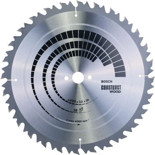 Bosch PROFESSIONAL list krožne žage Construct Wood 400x30x3,2mm, 28 zob 2608640703