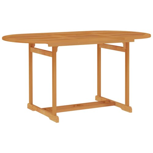 The Living Store Vrtna miza 150x90x75 cm trdna tikovina - Vrtna Miza, (21470880) Slike