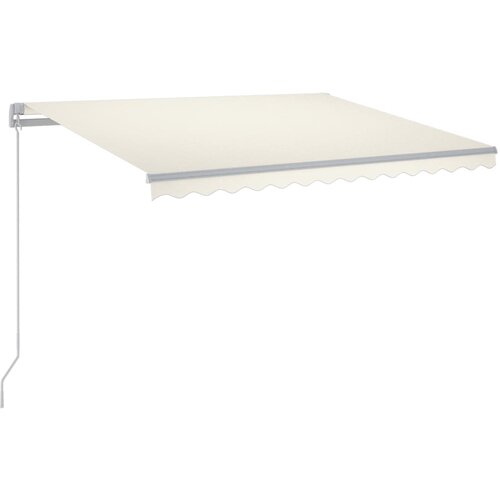 vidaXL Ročno zložljiva tenda z LED lučmi 300x250 cm krem, (20966244) Cene