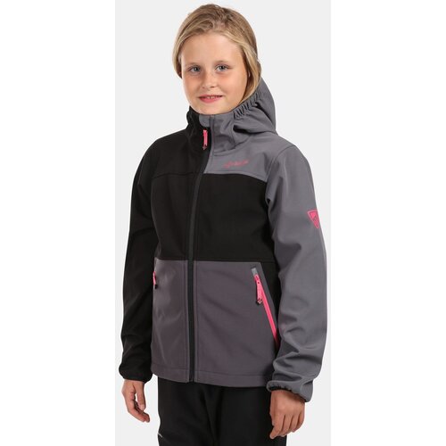 Kilpi Girl's softshell jacket RAVIA-J Black Slike
