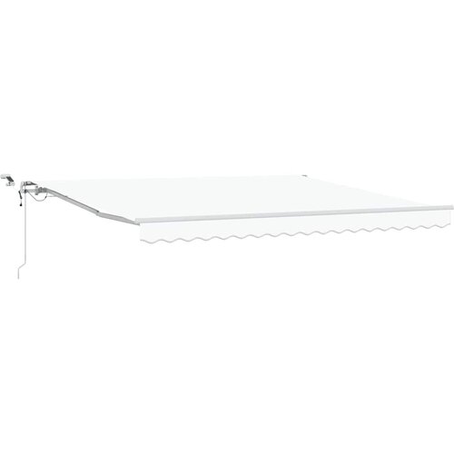  Skrovita tenda Bijelo 400 &amp;times; 350 cm Poliester i metal Slike