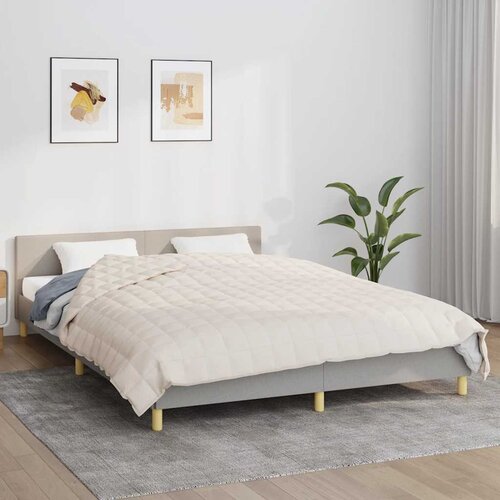  Te&scaron;ka deka svijetla krem 200x225 cm 9 kg od tkanine Cijene
