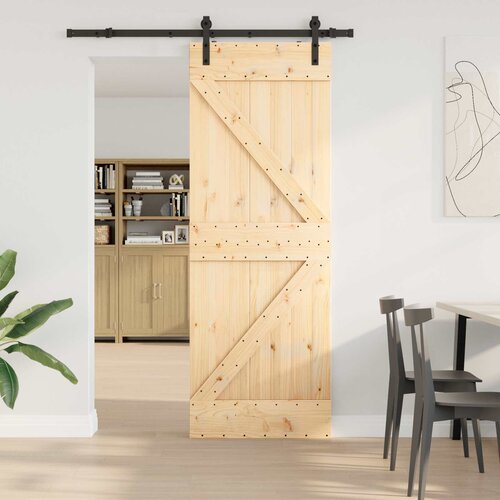  Klizna vrata NARVIK Prirodna i crna 70 x 210 cm (152,5 cm) Cijene